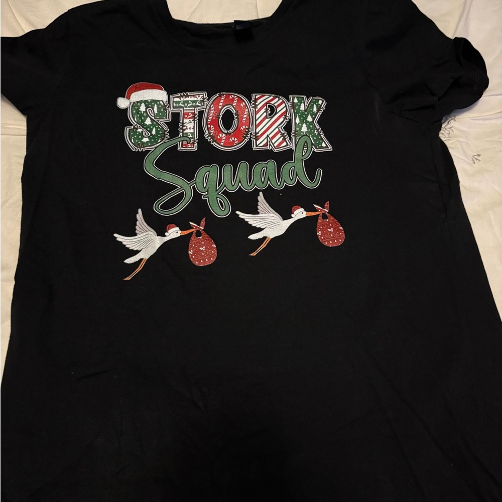 Gildan Black Stork Squad Tee